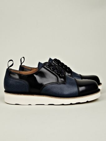 Carven  Leather Mix Shoe with Vibram Sole - Lyst
