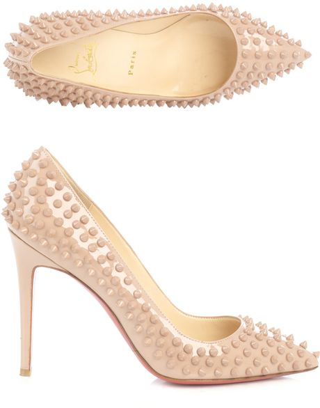 louboutin nude flat