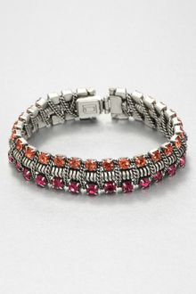 Dannijo Swarovski Crystal Snake Chain Bracelet - Lyst
