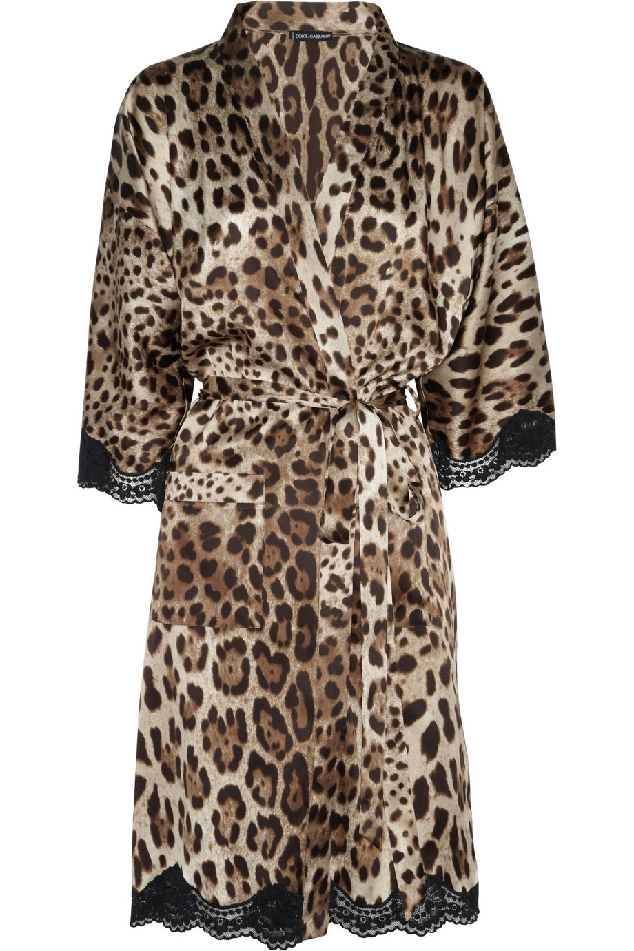 leopard print robe silk