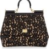 Dolce & Gabbana Miss Sicily Macramé and Lace Appliqué Tote in Beige (nude) - Lyst