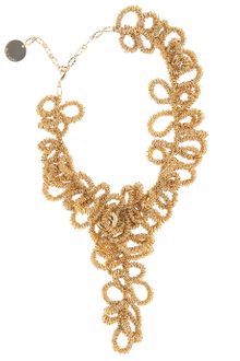 Elie Saab Gold Short Loop Necklace - Lyst