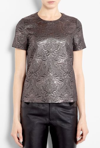 Elizabeth And James Embossed Brocade Effect Shell Top - Lyst