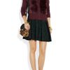 Elizabeth And James Rabbit Paneled Knitted Cardigan in Red (merlot) - Lyst