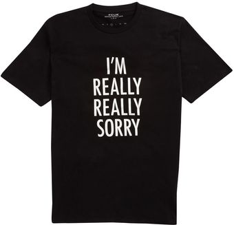French Connection Im Really Really Sorry Graphic Tshirt - Lyst