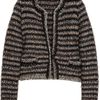 Isabel Marant Barte Striped Knitted Cardigan in Gray (multi) - Lyst