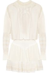 Isabel Marant Cotton Crepe and Lace Dress