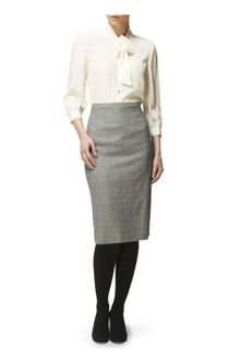 Jaeger Silk Pussy Bow Blouse - Lyst