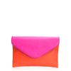 J.crew Invitation Clutch in Colorblock in Orange (orange fuchsia) - Lyst