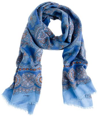 J.Crew Drakes London Paisley Scarf - Lyst