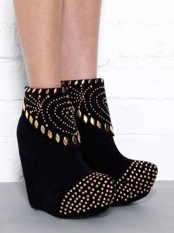 Jeffrey Campbell Studded Platform Ankle Boot - Lyst
