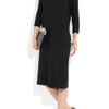Jil Sander Garden Knitted Jersey Dress in Black - Lyst