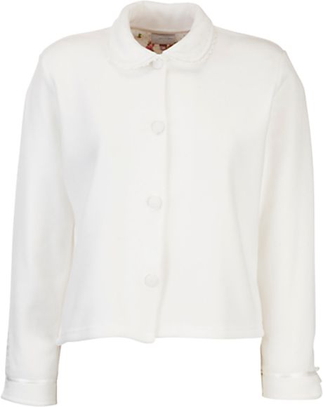 John Lewis John Lewis Bed Jacket Ivory in White (ivory)