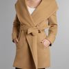 Lauren By Ralph Lauren Shale Wrap Coat in Beige (camel) - Lyst