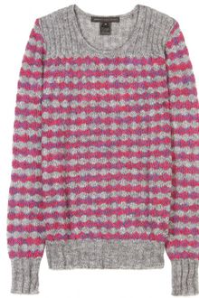 Marc By Marc Jacobs Twinkle Stripe Metallic Knit Pullover - Lyst