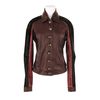 Missoni Color Block Jacket in A Mix Of Shorthaired Pony and Crocodileeffect Embossed Baby Calf and Sheep Leather in Red (bark) - Lyst