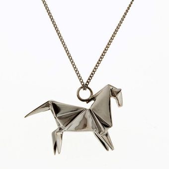 Origami Jewellery Necklace Horse  - Lyst