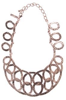 Oscar de la Renta Rose Gold Loop Necklace - Lyst