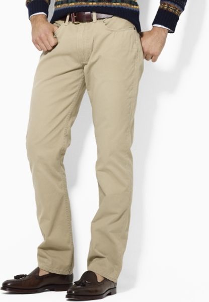 Polo Ralph Lauren Five Pocket Chino in Beige for Men (burmese tan) | Lyst