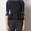 Preen Elfie Brocade and Crystal Cuff Top in Blue (black) - Lyst