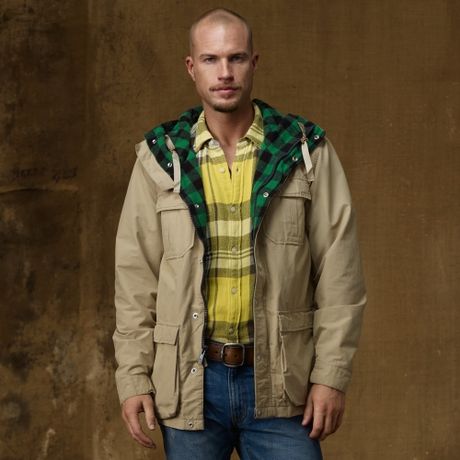 frame shirred sleeve denim shirt