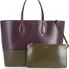 Rochas Two Tone Leather Tote in Purple - Lyst