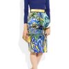 Stella Mccartney Berkeley Printed Silkblend Peplum Skirt in Blue (multicolored) - Lyst