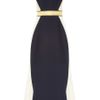 Stella Mccartney Saskia Stretch Cady and Mesh Gown in Blue (navy) - Lyst