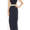 Stella Mccartney Saskia Stretch Cady and Mesh Gown in Blue (navy) - Lyst
