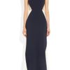 Stella Mccartney Saskia Stretch Cady and Mesh Gown in Blue (navy) - Lyst