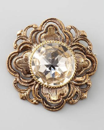 Stephen Dweck Crystalcenter Filigree Brooch - Lyst