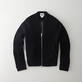Acne Strindberg Chunky Zip Cardigan - Lyst