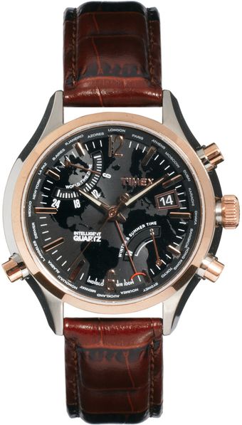 Timex® Intelligent Quartz Leather Watch - Lyst