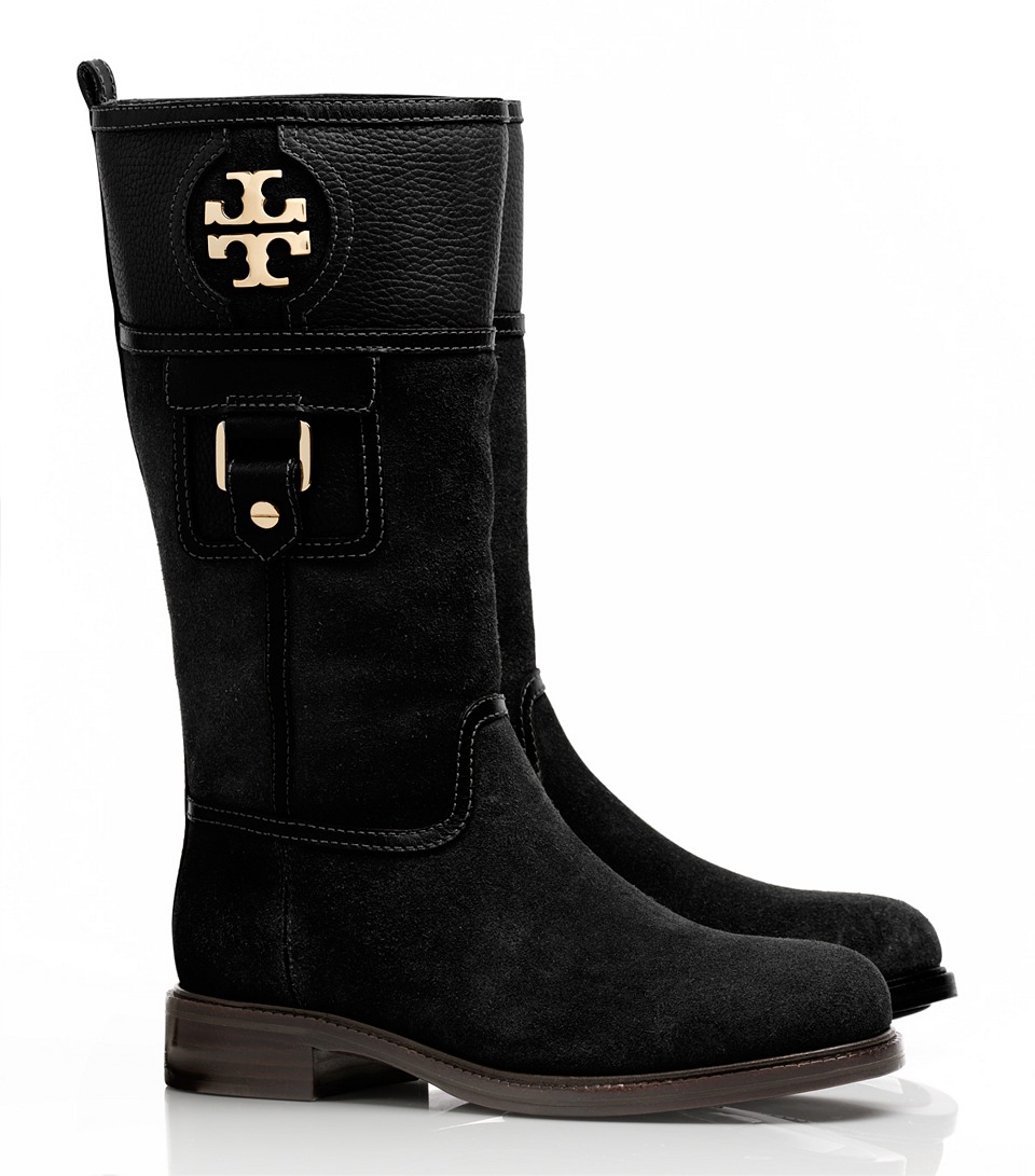 tory burch flat boots