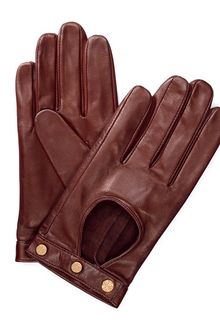 Tory Burch Logo Studded Driving Gloves - Lyst