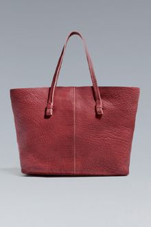 Zara Leather Shopper - Lyst