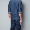 Zara Studded Denim Shirt in Blue for Men (indigo) - Lyst