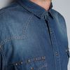 Zara Studded Denim Shirt in Blue for Men (indigo) - Lyst