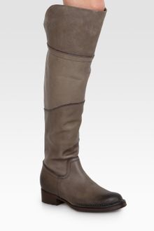 Alberto Fermani Leather Overtheknee Boots - Lyst