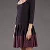 Alexander Mcqueen Ruffle Skirt Dress in Purple (aubergine) - Lyst