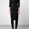 Alexander Mcqueen Crepe Wool Pencil Dress in Black - Lyst