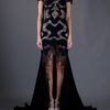 Alexander Mcqueen Lace Panel Evening Dress in Black - Lyst