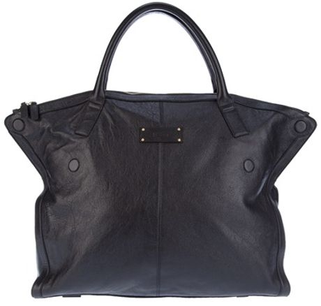 Alexander Mcqueen Leather Tote in Black - Lyst