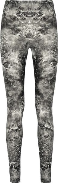 Alexander McQueen Dandelion Print Stretch Leggings - Lyst
