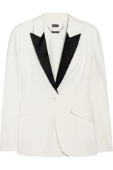 Alexander McQueen Crepe Tuxedo Blazer