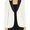 Alexander Mcqueen Crepe Tuxedo Blazer in White - Lyst