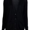 Alexander Wang Fine Gauge Knit Cardi in Black - Lyst