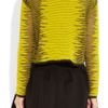 Alexander Wang Fine Knit Sweater in Yellow (black) - Lyst