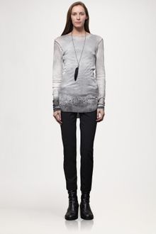 Ann Demeulemeester Printed Top - Lyst