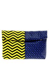 Ash Asos Print Cl Roll Top Clutch
